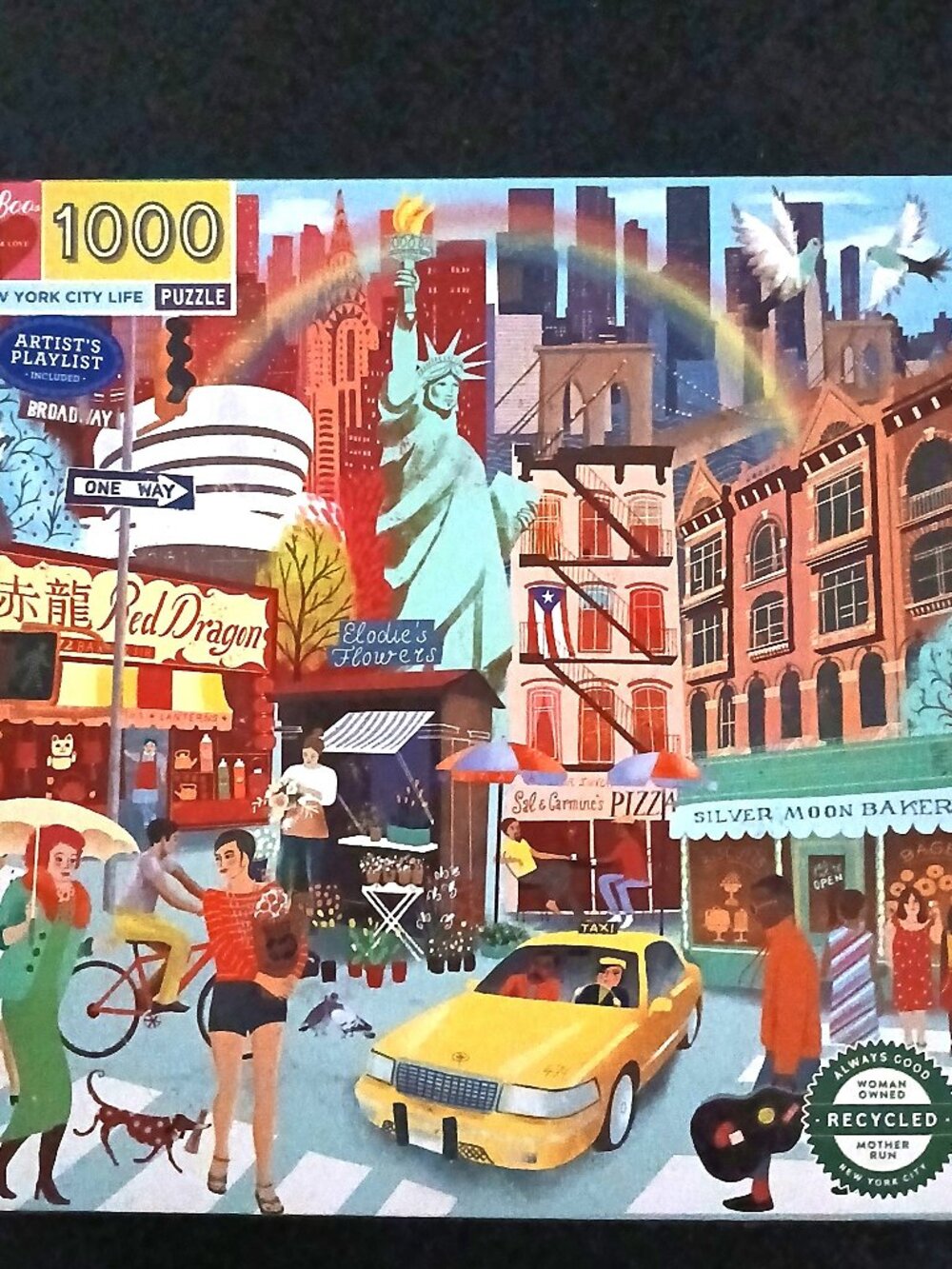 Eeboo "New York City Life" Jigsaw Puzzle, 1000 Pieces